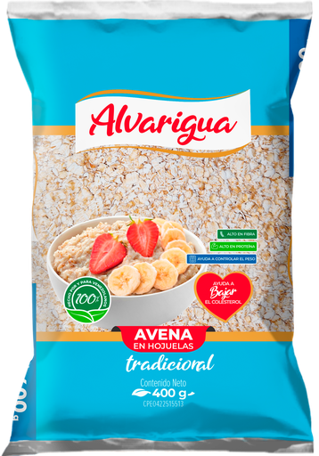 [130002] AVENA EN HOJUELAS/TRADICIONAL ALVARIGUA 20X400G (E)