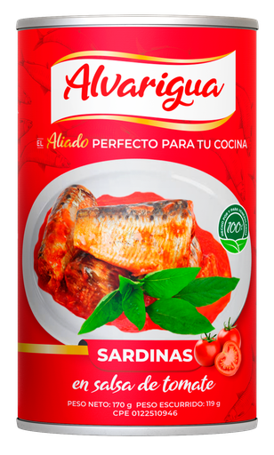 [000442] SARDINAS ALVARIGUA EN SALSA DE TOMATE 24X170G (E)