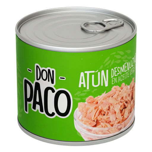 [001033] ATUN DESMENUZADO EN ACEITE VEGETAL DON PACO 24X140G